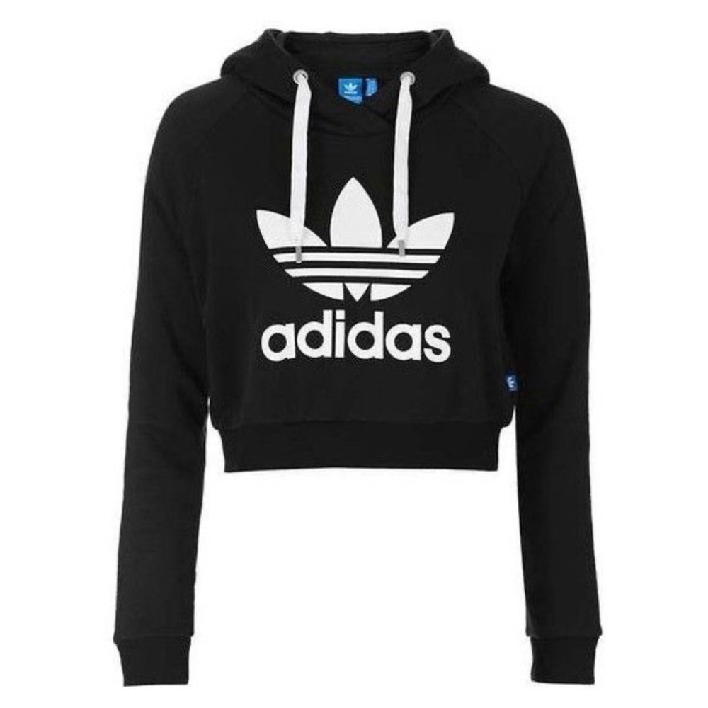 Adidas cropped sweatshirt - L